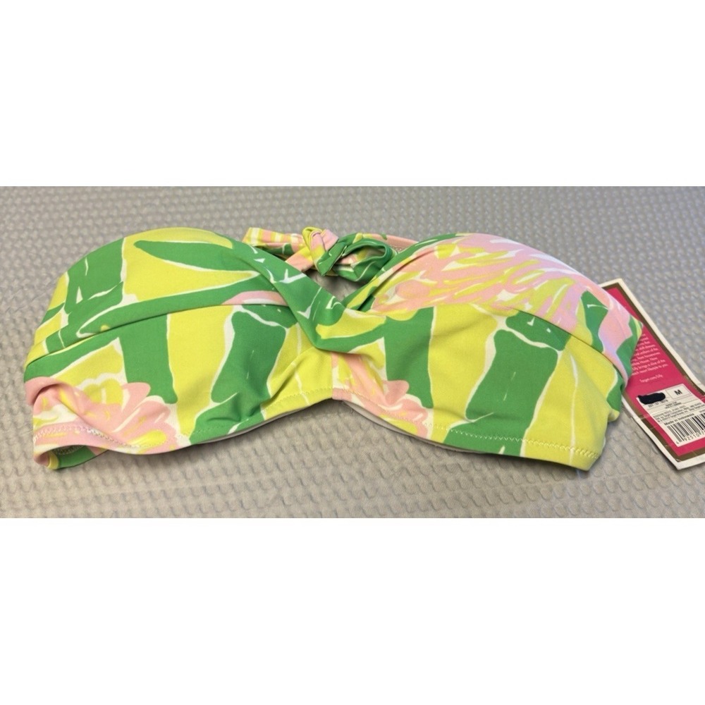 Lily Pulitzer for Target‎ Women's Floral Bandeau Bikini Top NWT SZ Med Tie Back